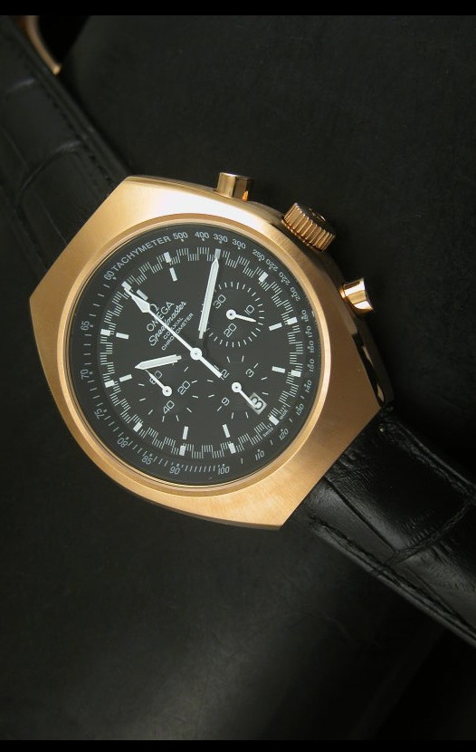 Omega Speedmaster MARK II Co-Axial Cronógrafo Caja de Oro Rosado