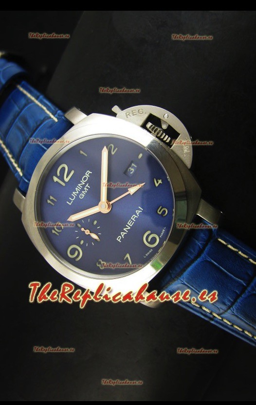 Panerai Luminor Marina GMT PAM437L Reloj Suizo de Titanio - Réplica Espejo 1:1