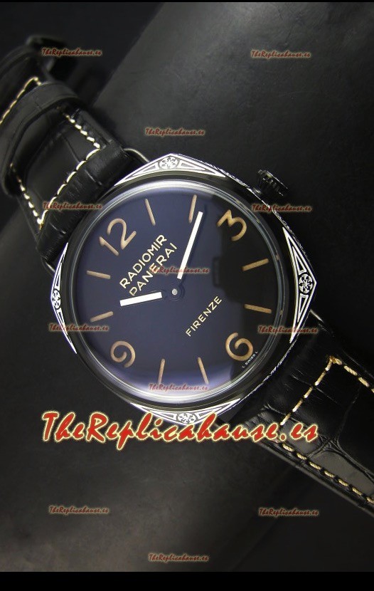 Panerai Radiomir PAM604 3 Days DLC Coated Reloj Suizo con Movimiento Unitas