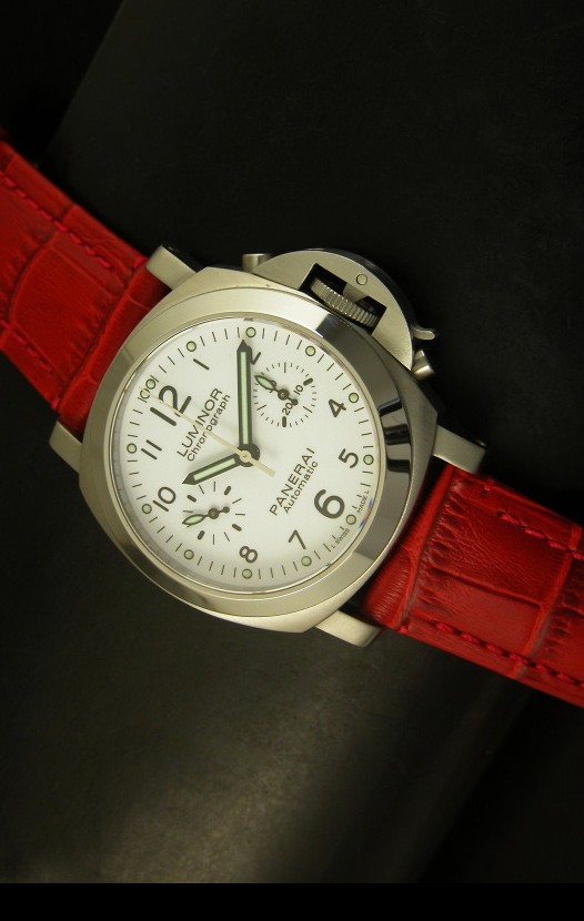Panerai Luminor Chronograph PAM310 Reloj Cronógrafo Dial Blanco 40MM