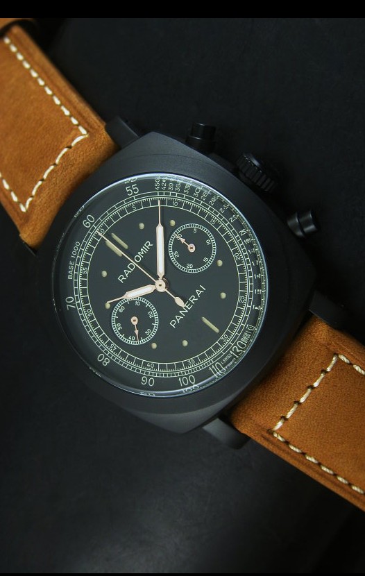 Panerai Radiomir 1940 Reloj Cronógrafo con Revestimiento PVD