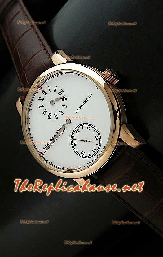 Reloj automático japonés Alange Sohne de oro 18K