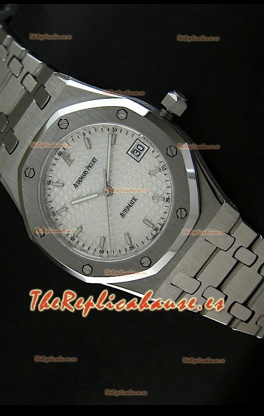 Audemars Piguet Royal Oak Suizo – Carcasa de acero inoxidable con malla-Réplica Espejo