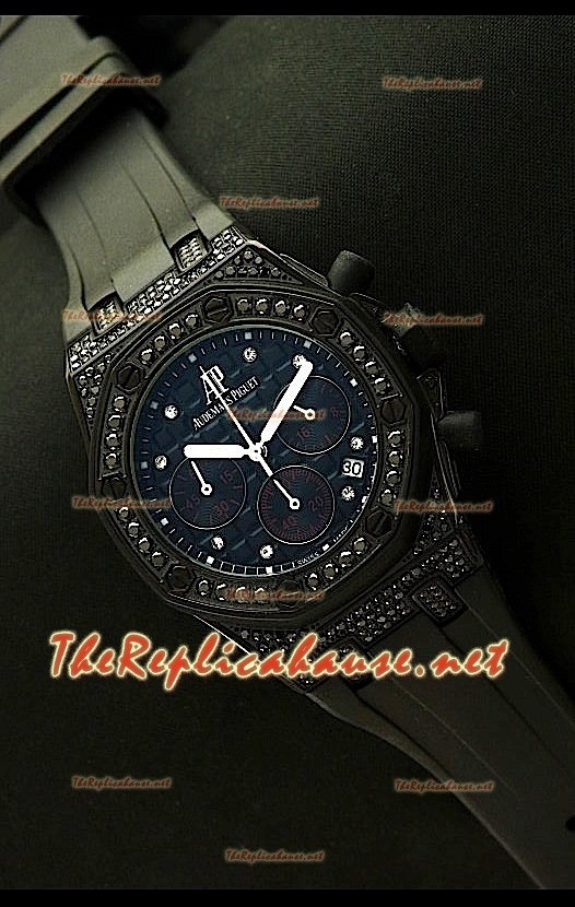 Audemars Piguet Royal Oak Cronógrafo de Quarzo Suizo para Mujer en PVD