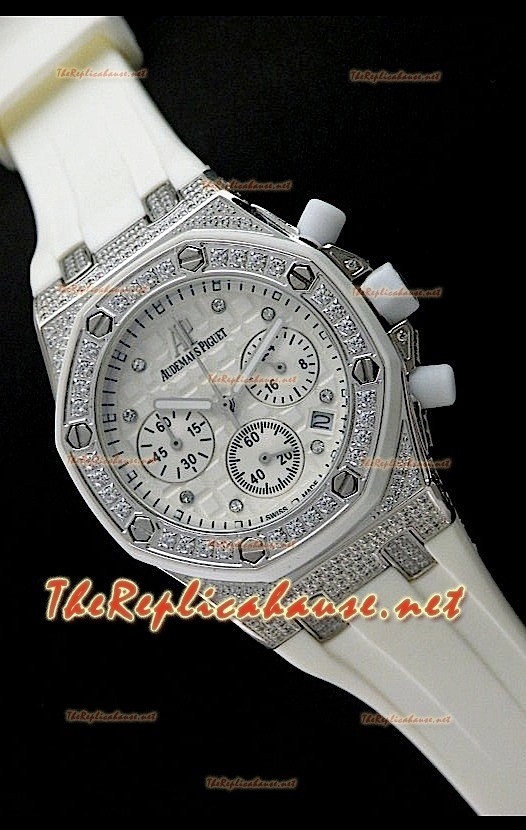 Audemars Piguet Royal Oak Cronógrafo Suizo de Quarzo en Acero Inoxidable para Señoras 