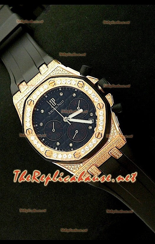 Audemars Piguet Royal Oak Cronógrafo para Señoras con Esfera Rosa