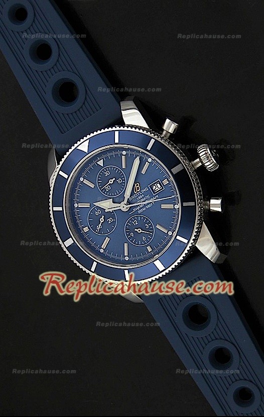 Breitleng Steelfish SuperOcean Heritage Reloj Suizo en Azul 