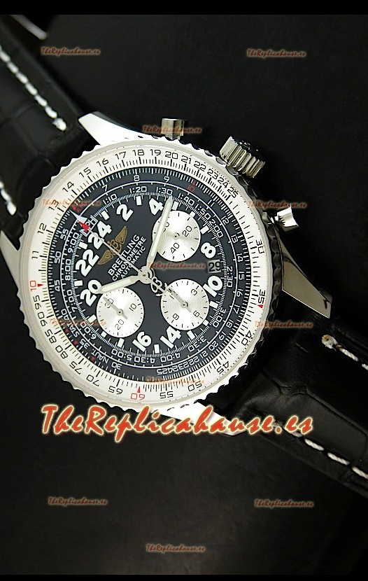 Breitling Navitimer Cosmonaute Réplica Suiza Esfera Negra – Réplica Espejo 