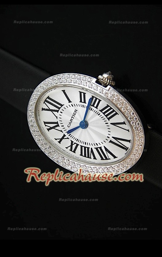 Cartier Baignoire Réplica Reloj Señoras en Acero 