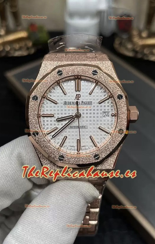 Audemars Piguet Royal Oak 37MM Reloj Caja Esmerilada Movimiento 3120 - Réplica a Espejo 1:1