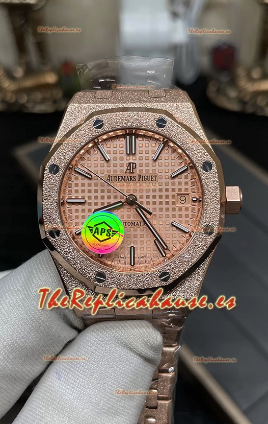Audemars Piguet Royal Oak 37MM Reloj Caja Esmerilada Movimiento 3120 - Réplica a Espejo 1:1
