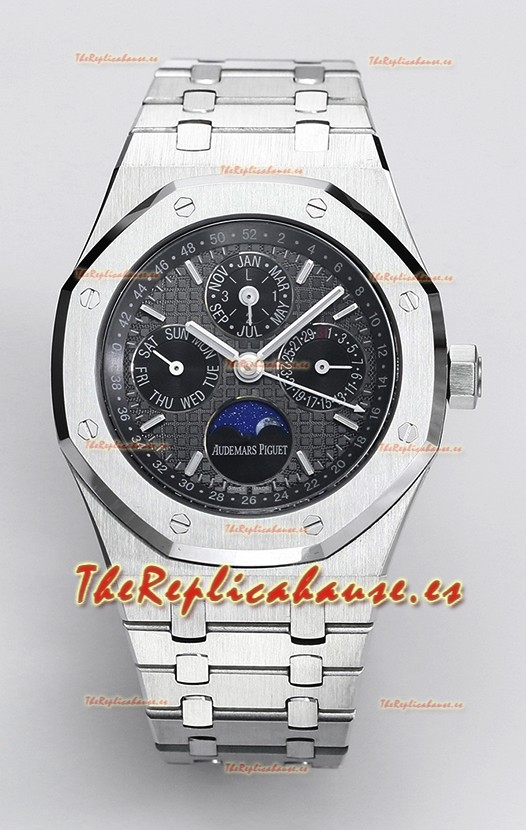 Audemars Piguet Royal Oak Calendario Perpetuo Réplica Suiza Acero 904L - Dial Gris