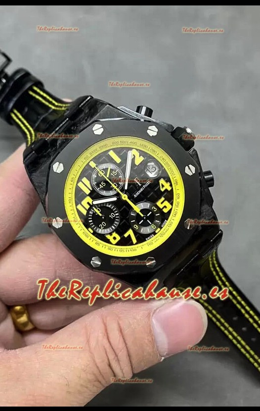 Audemars Piguet Royal Oak Offshore Bumble Bee Cronógrafo Dial Negro - Caja de Carbon Forjado