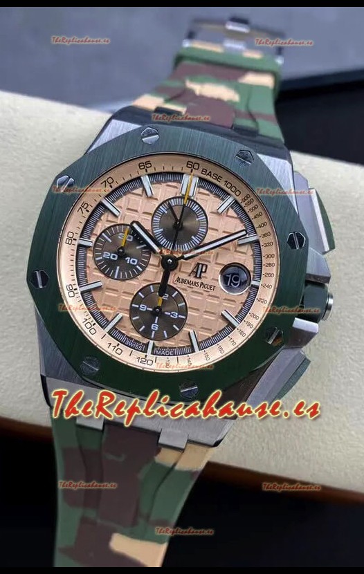 Audemars Piguet Royal Oak Offshore CAMO 44MM Cronógrafo Reloj Réplica Espejo 1:1 - Acero 904L