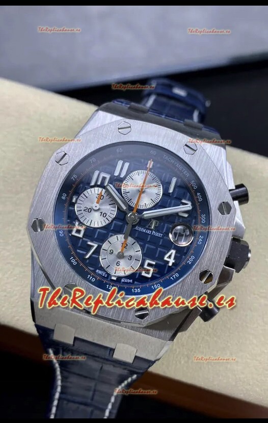 Audemars Piguet Royal Oak Offshore Dial Azul Cronógrafo Réplica a Espejo 1:1 - Acero 904L