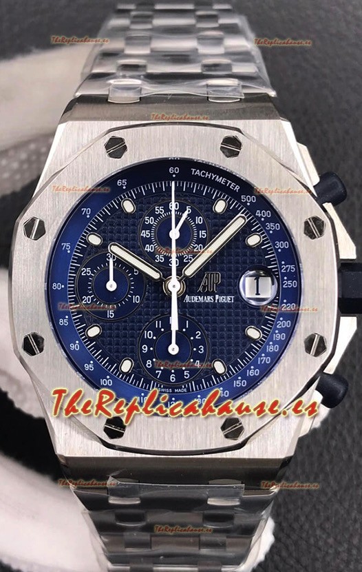 Audemars Piguet Royal Oak Offshore Reloj Réplica Suizo a espejo 1:1 Cronógrafo en Acero 904L chapado Movimiento 3126