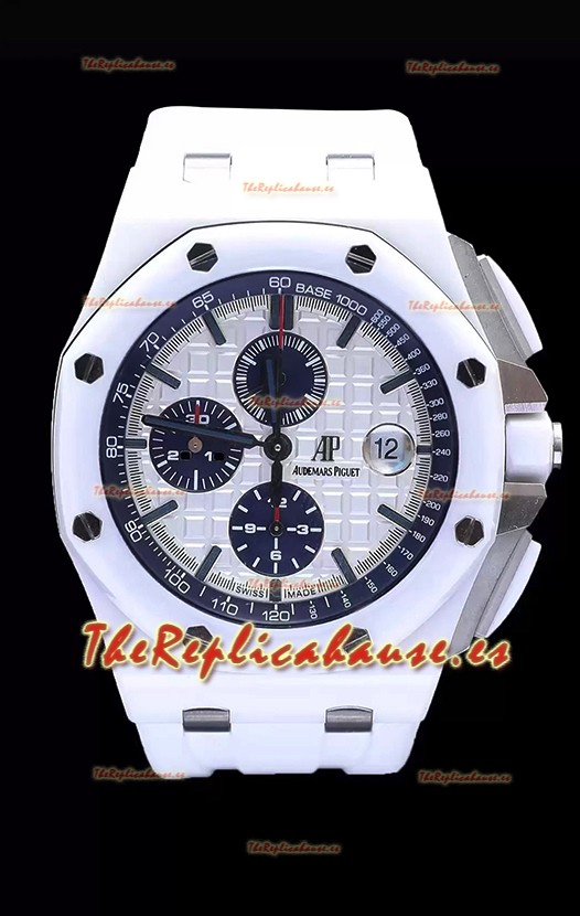 Audemars Piguet Royal Oak Offshore Cerámica Blanca - Movimiento Ultimate 1:1 3126