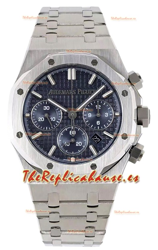 Audemars Piguet Royal Oak Chronograph Réplica Espejo 1:1 - Acero 904L en Dial Azul 41MM