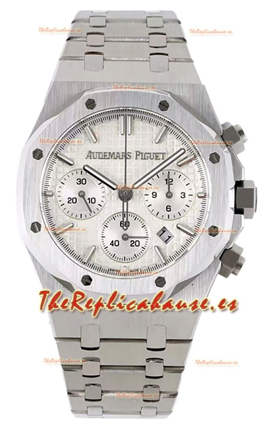 Audemars Piguet Royal Oak Chronograph Réplica Espejo 1:1 - Acero 904L Dial Blanco 41MM