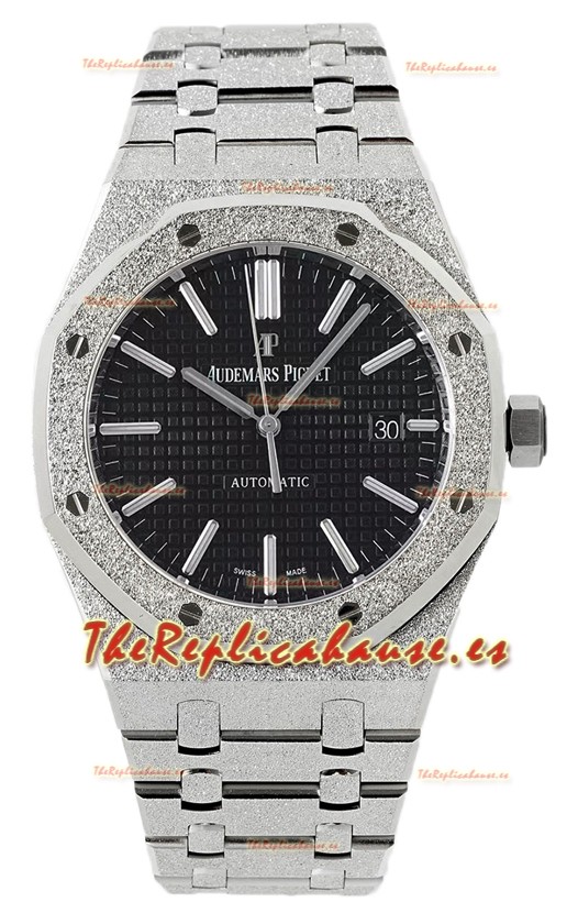 Audemars Piguet Royal Oak Frosted 37MM Self-Winding Dial Negro Reloj Réplica Espejo 1:1