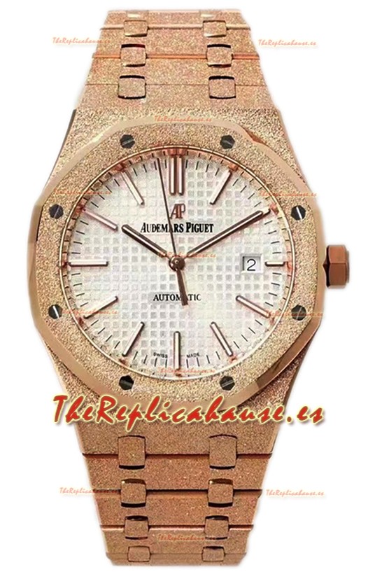 Audemars Piguet Royal Oak 37MM Reloj Caja Escarchada en Movimiento 3120 - Réplica Espejo 1:1