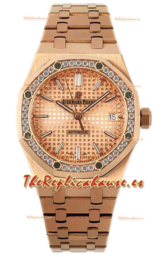 Audemars Piguet Royal Oak 37MM Reloj Caja Escarchada en Movimiento 3120 - Réplica Espejo 1:1
