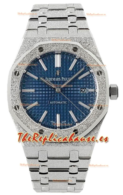 Audemars Piguet Royal Oak Frosted 37MM Self-Winding Dial Azul Reloj Réplica Espejo 1:1