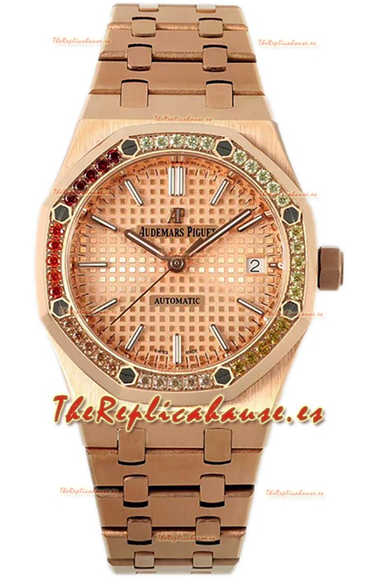 Audemars Piguet Royal Oak 37MM Reloj Caja Escarchada en Movimiento 3120 - Réplica Espejo 1:1