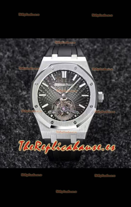 Audemars Piguet Royal Oak Tourbillon 41mm en Caja 904L - Dial Gris tipo Tapisserie Réplica última 1:1