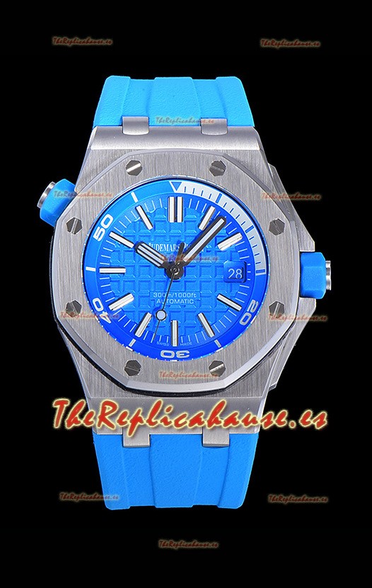 Audemars Piguet Royal Oak Reloj Réplica Suizo de Buzo Dial Claro de Acero 904L 1:1 Movimiento Calidad 3120 