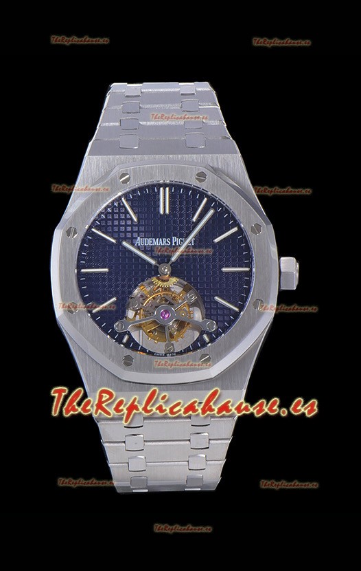 Audemars Piguet Royal Oak Tourbillon Dial Azul 41mm en Caja de Acero 904L