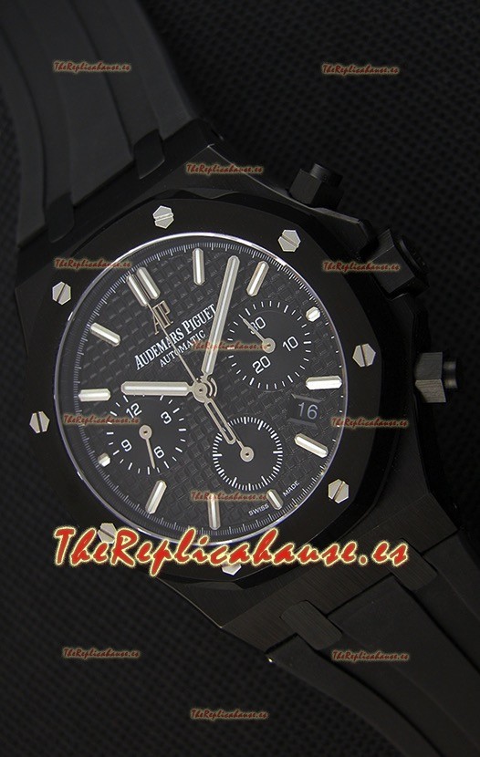 Audemars Piguet Royal Oak Reloj Réplica Suizo Cronógrafo Dial Negro