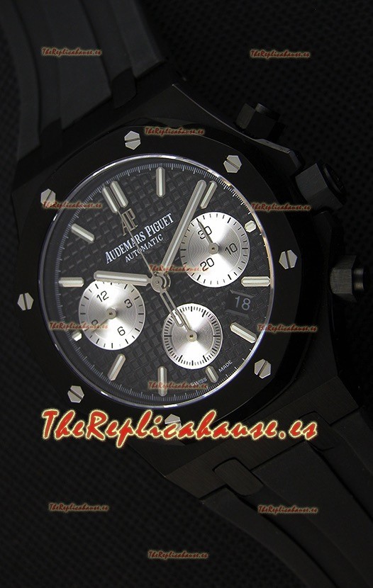 Audemars Piguet Royal Oak Reloj Réplica Suizo Cronógrafo Dial Negro