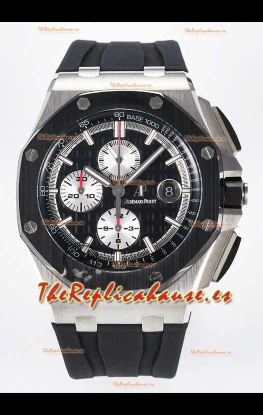 Audemars Piguet Royal Oak Offshore Chronograph Dial Negro Reloj Réplica Super Clone 1:1 - Acero 904L