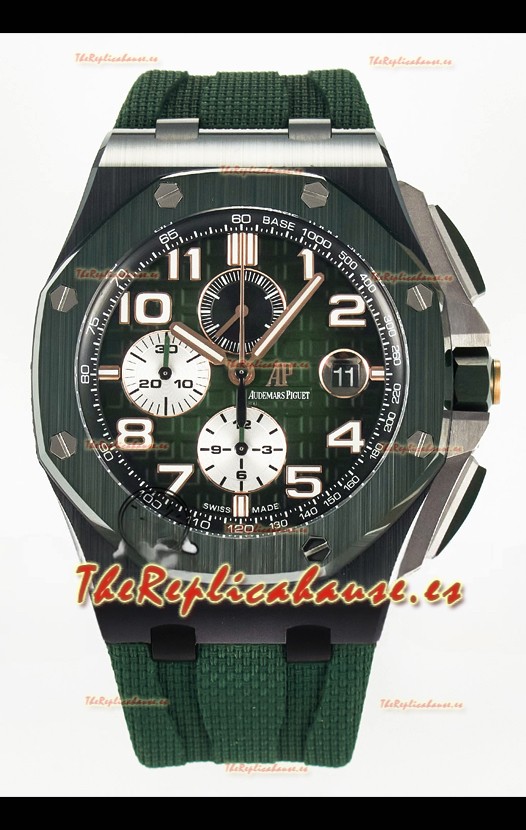 Audemars Piguet Royal Oak Offshore Edición Super Clone Reloj Cerámica Verde