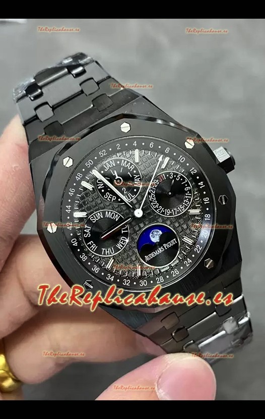 Audemars Piguet Royal Oak Calendario Perpetuo Super Clone Cerámica Negra Reloj Réplica