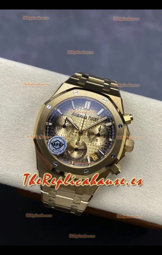 Audemars Piguet Royal Oak Super Clone - Caja Oro Rosado Dial Oro en 41MM