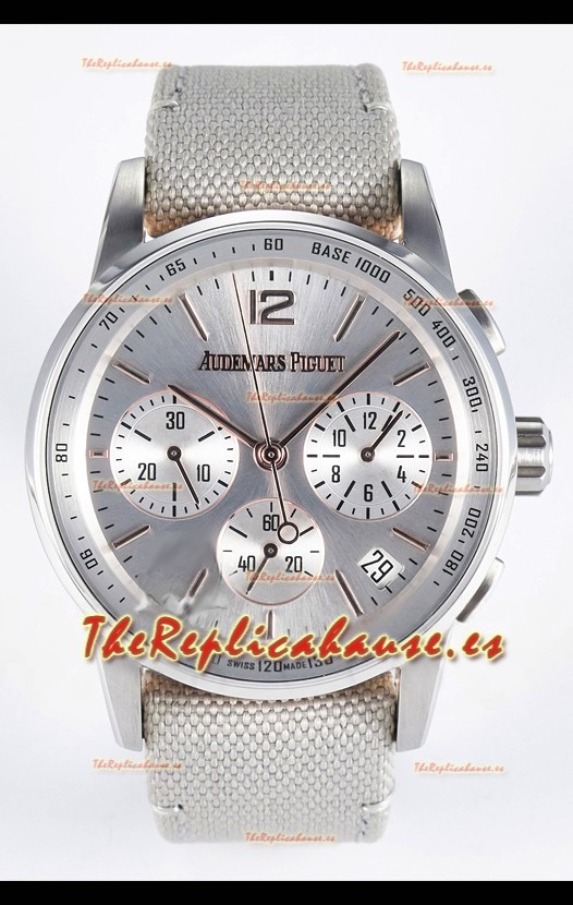 Audemars Piguet CODE 11.59 Chronograph Reloj Réplica Suizo en Dial Plateado Acero 904L