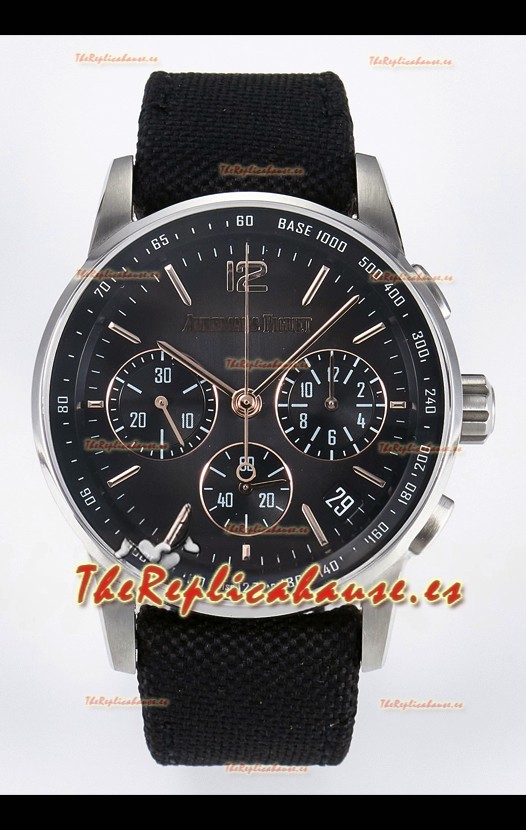 Audemars Piguet CODE 11.59 Reloj Réplica Suizo Chronograph Dial en Acero 904L Gris Manecillas Doradas