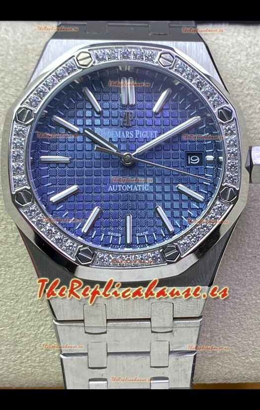 Audemars Piguet Royal Oak 37MM Reloj Dial Azul en Movimiento 3120 - Réplica a Espejo 1:1
