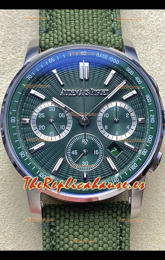 Audemars Piguet CODE 11.59 Chronograph Reloj Réplica Suizo Dial Verde Acero 904L