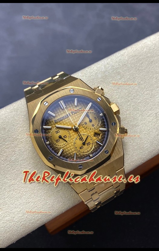 Audemars Piguet Royal Oak 50th Anniversary Super Clone - Caja Oro Rosado Dial Oro en 41MM
