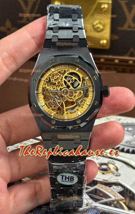 Reloj Audemars Piguet Royal Oak Super Clone Edición Cerámica Negra Esqueletizada