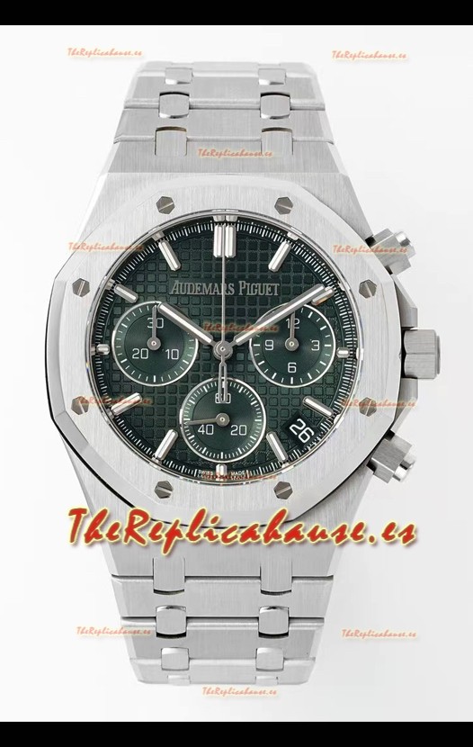 Audemars Piguet Super Clone Royal Oak Cronógrafo 26240 - Acero 904L con Dial Verde 41MM