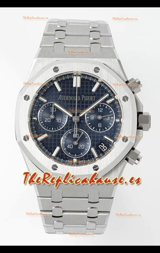 Audemars Piguet Super Clone Royal Oak Cronógrafo 26240 - Acero 904L en Dial Azul 41MM