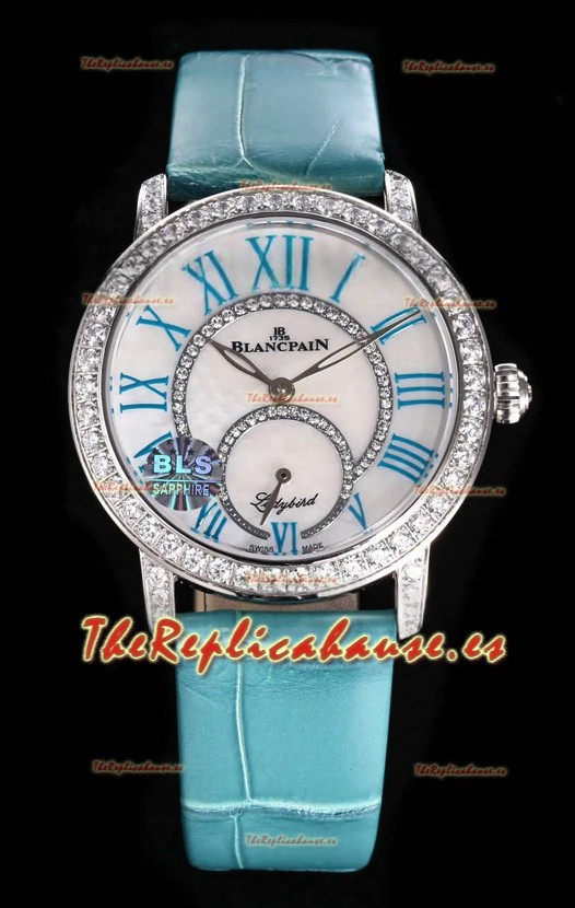 Blancpain Super Clone Lady Bird Colors Edition Reloj Caja en Acero Inoxidable