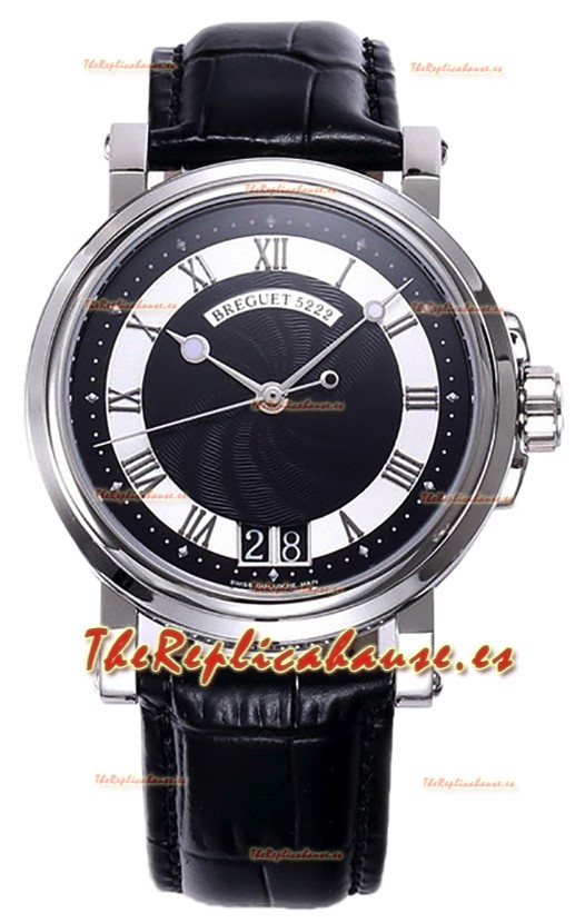 Breguet Marine Automatic Big Date 5817 Reloj Acero Inoxidable Dial Negro 