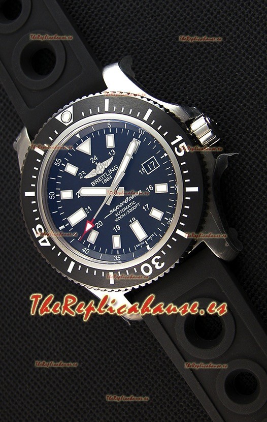 Breitling SuperOcean 44 Reloj Suizo Especial de Acero con Correa de Goma.