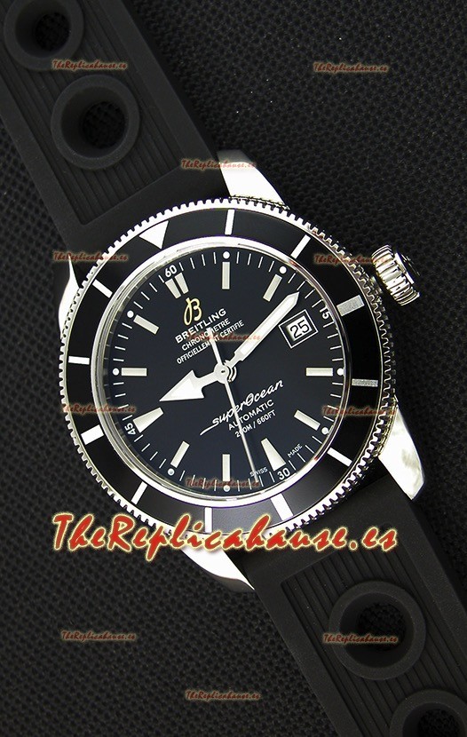 Breitling SuperOcean Heritage II B20 42MM Reloj Réplica Suizo Dial Negro Bisel Negro - Edición Espejo 1:1