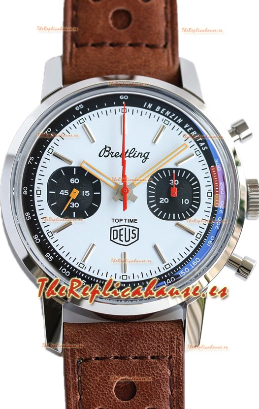 Breitling Top Time B01 Deus Edition Correa Piel Reloj Réplica Suiza Espejo 1:1